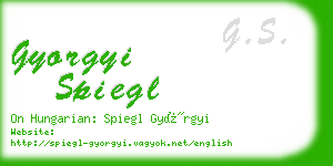 gyorgyi spiegl business card